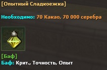 Опытный сладкоежка